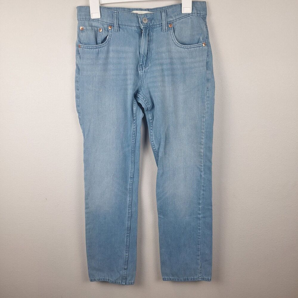 Lot of (2) Boys Levi's 511 Slim Light Blue Jeans 28x28 Size 16 W71 CM